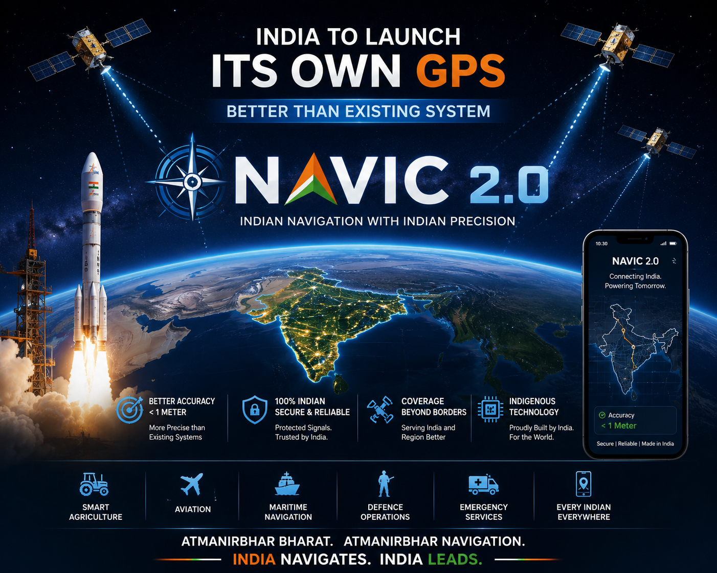 India to Launch its own GPS , better than existing system