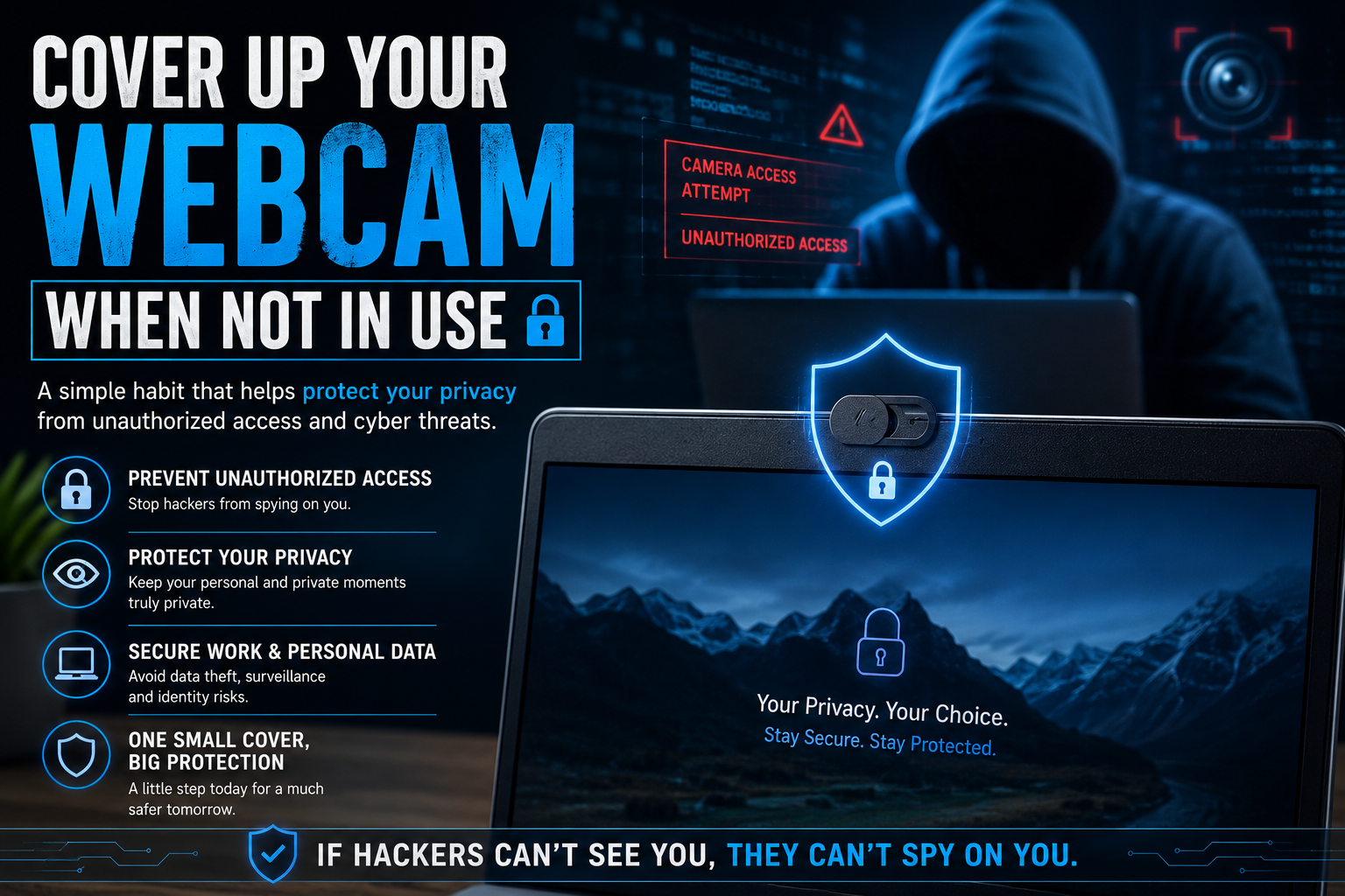 Cover up your webcam when not in use!!
